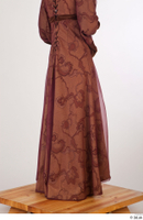  Photos Woman in Historical Dress 35 15th century brown dress historical clothing skirt 0006.jpg